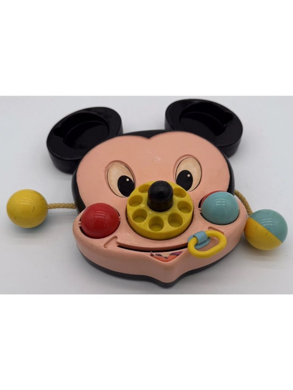 1984 Vintage Mickey Mouse Phone Baby Toy by Mattel Clairbois